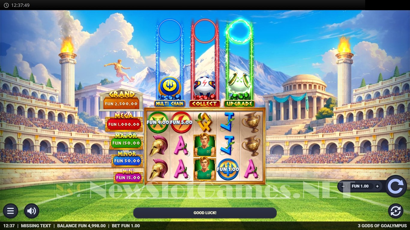 3 Gods of Goalympus Slot Demo Image