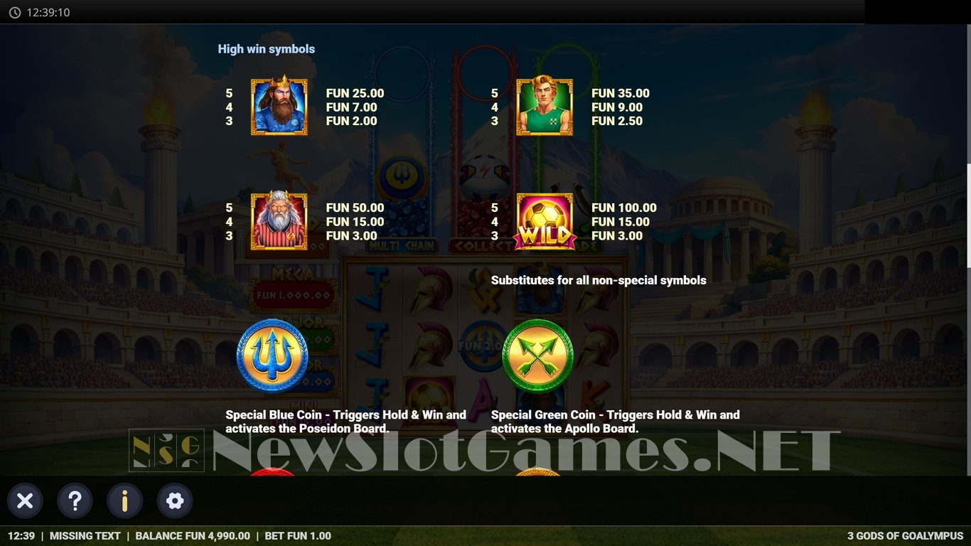 3 Gods of Goalympus Slot Slot Image in Demo - pic. 5