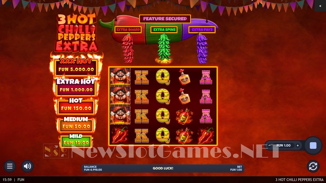 3 Hot Chilli Peppers Extra Slot Slot Image in Demo - pic. 2