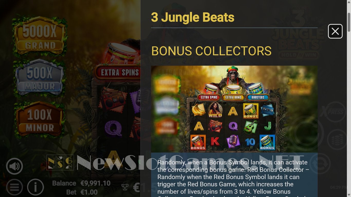 3 Jungle Beats Slot Slot Image in Demo - pic. 5