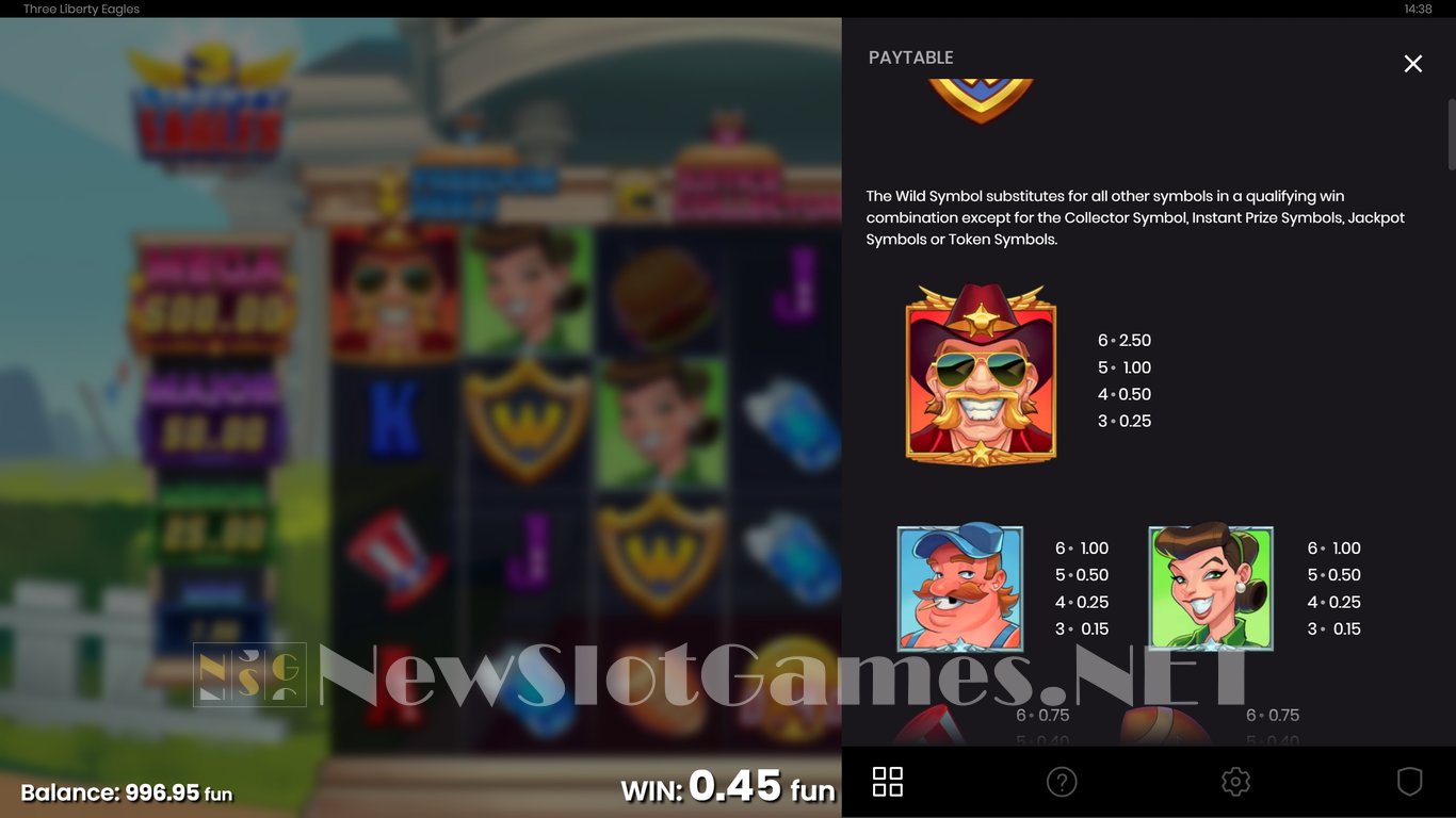 3 Liberty Eagles Slot Slot Image in Demo - pic. 5