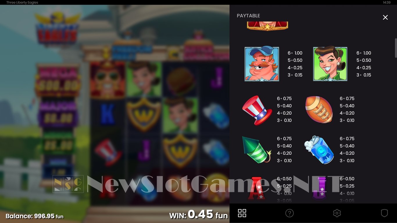 3 Liberty Eagles Slot Slot Image in Demo - pic. 6