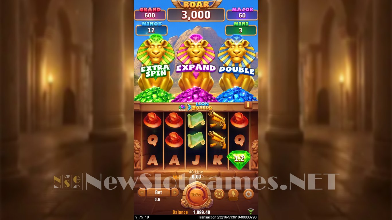 3 Lion Roarrr Slot Demo Image