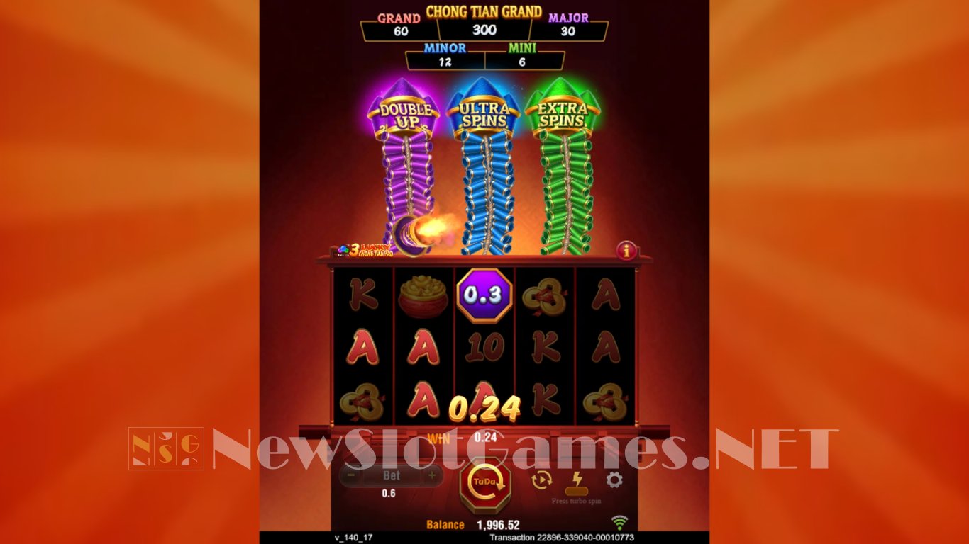 3 Lucky Chong Tian Pao Slot Slot Image in Demo - pic. 3