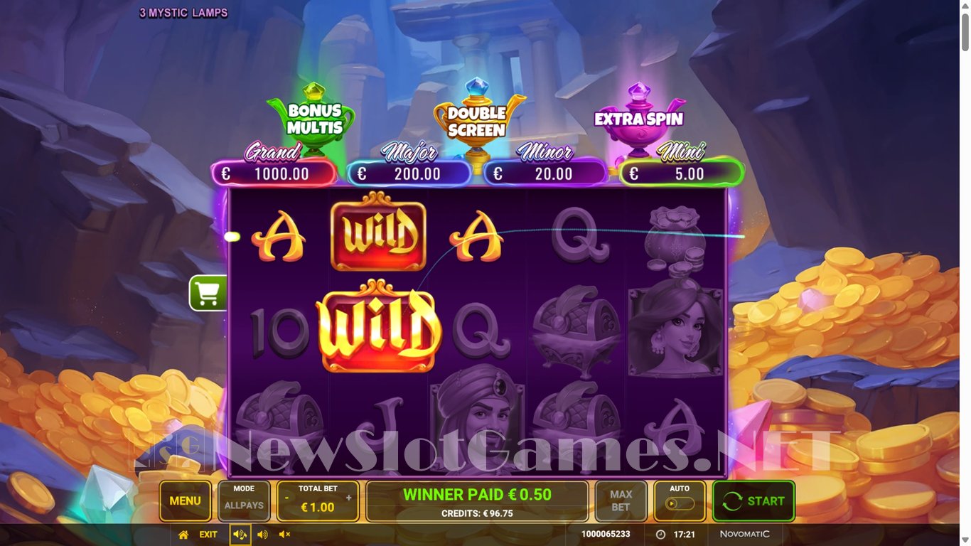 3 Mystic Lamps Slot Demo Image