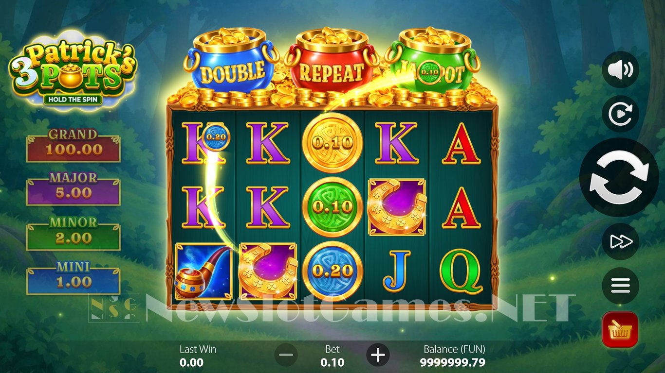 3 Patricks Pots Hold the Spin Slot Demo Image