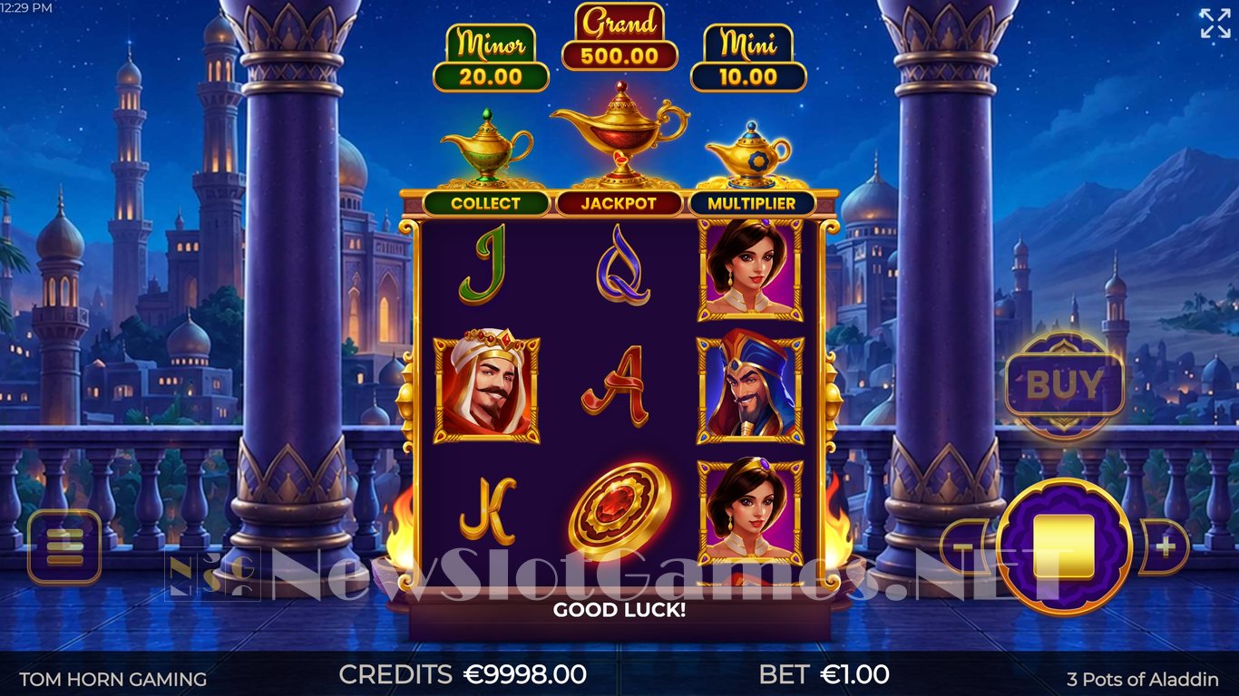 3 Pots of Aladdin Slot Demo Image