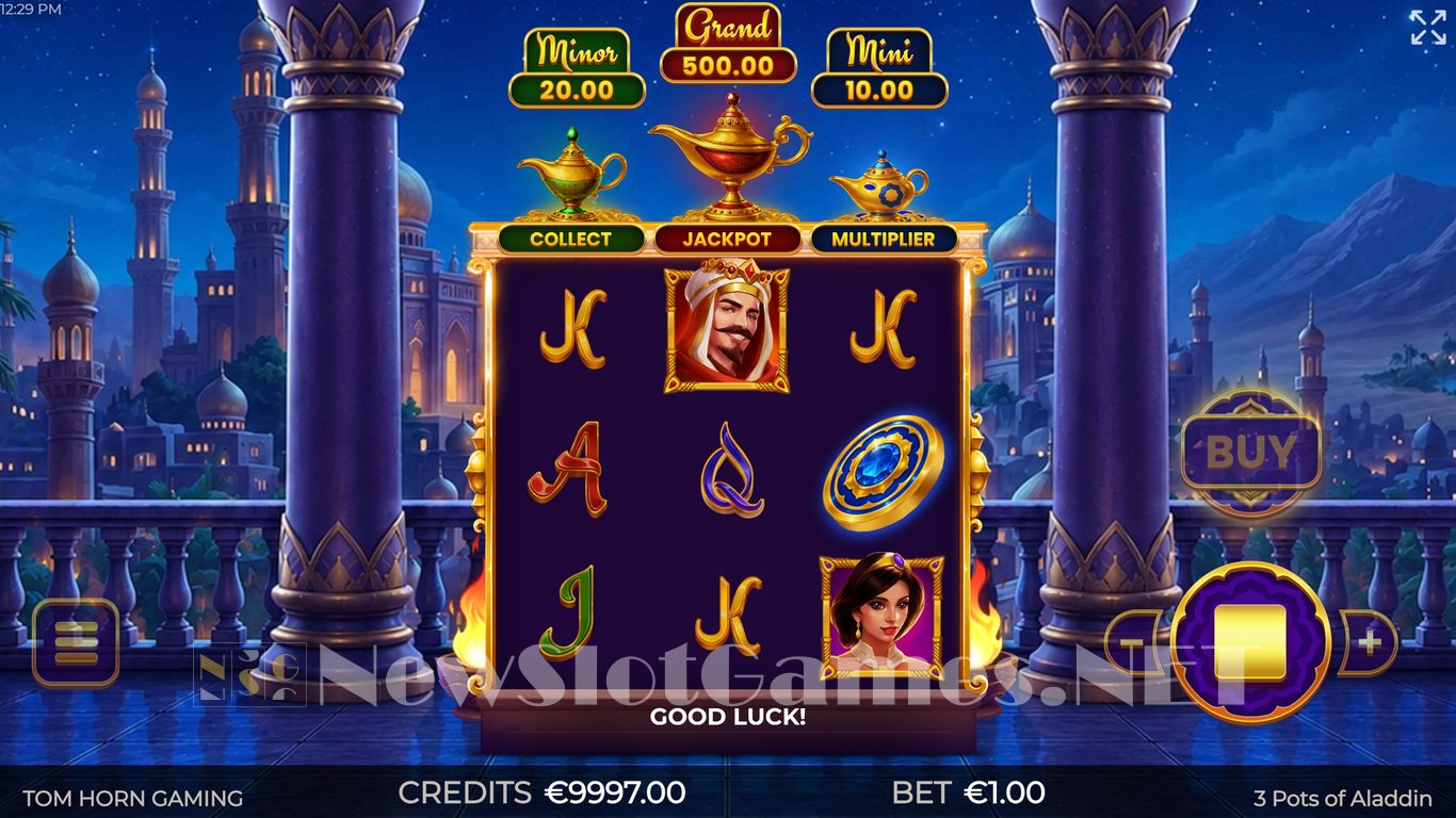 3 Pots of Aladdin Slot Slot Image in Demo - pic. 2