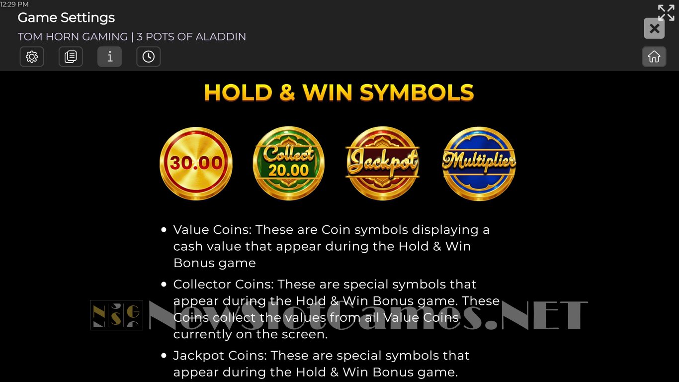 3 Pots of Aladdin Slot Slot Image in Demo - pic. 6