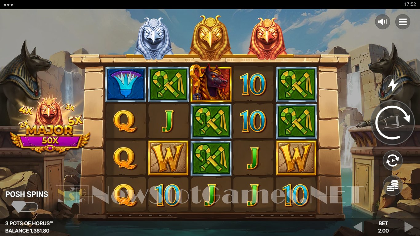 3 Pots of Horus Slot Demo Image