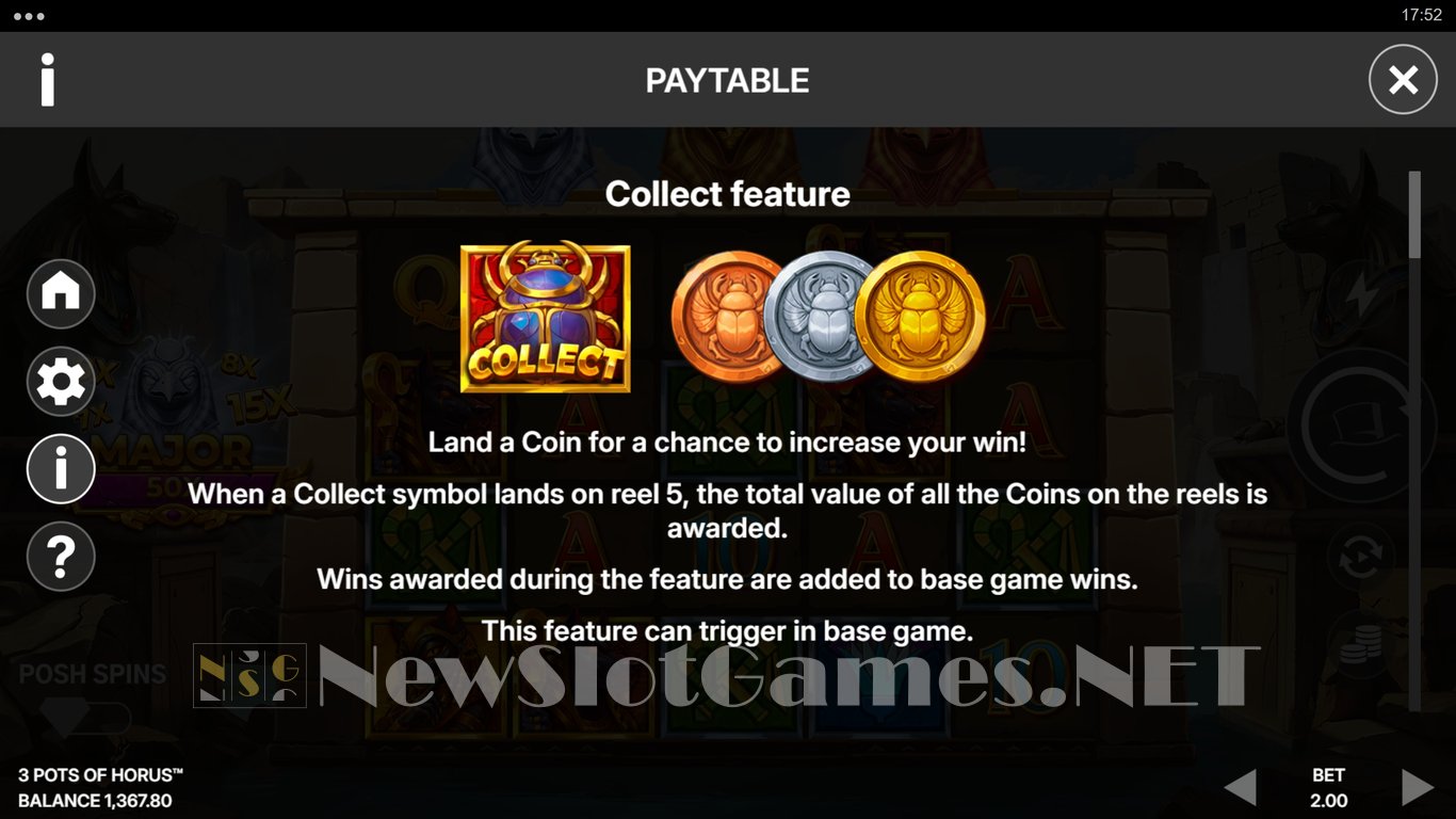 3 Pots of Horus Slot Slot Image in Demo - pic. 4
