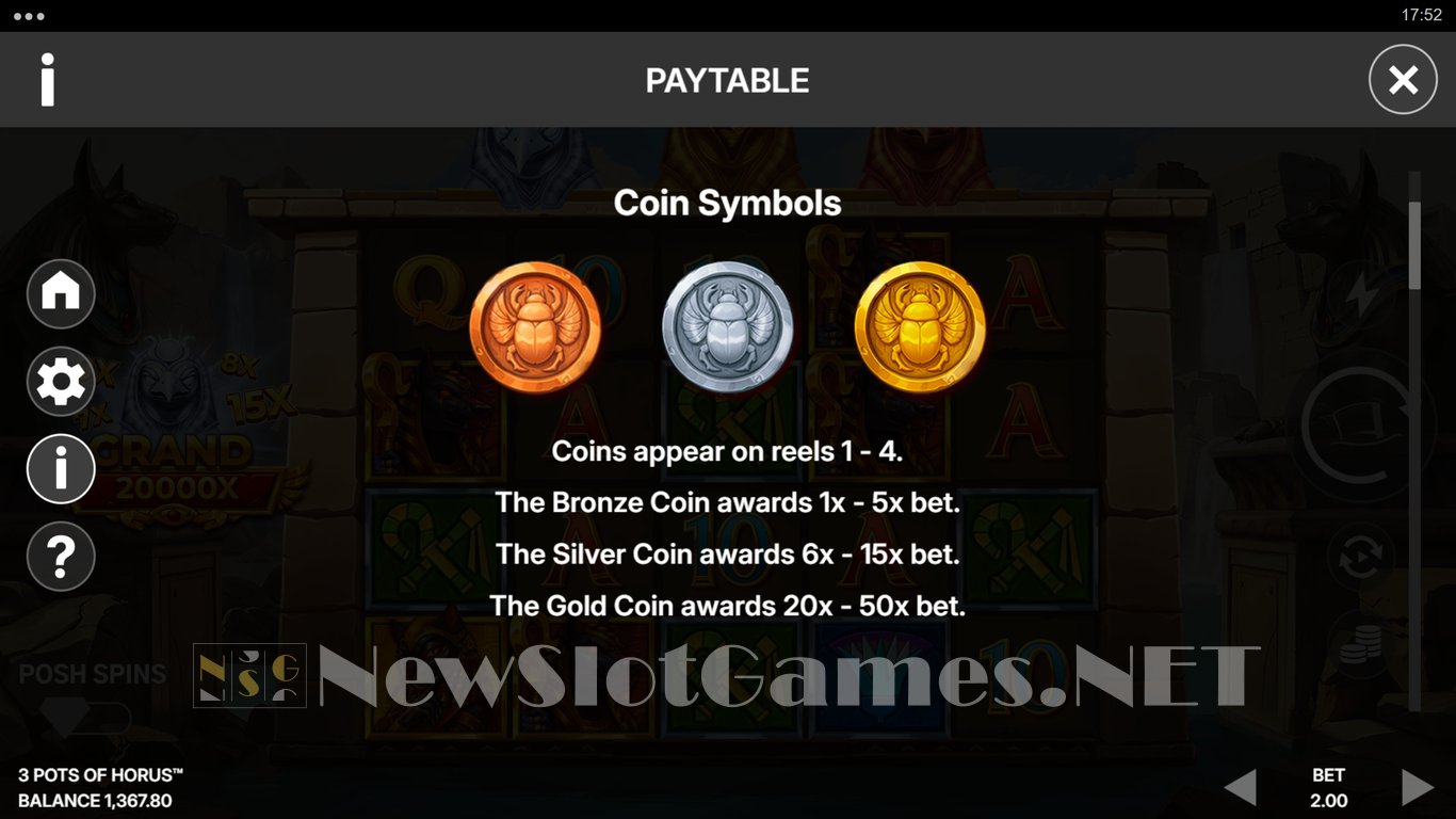 3 Pots of Horus Slot Slot Image in Demo - pic. 5