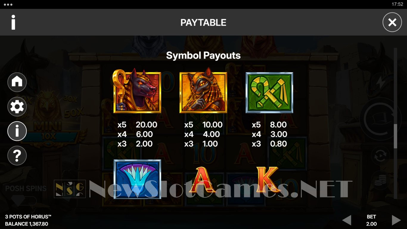 3 Pots of Horus Slot Slot Image in Demo - pic. 6