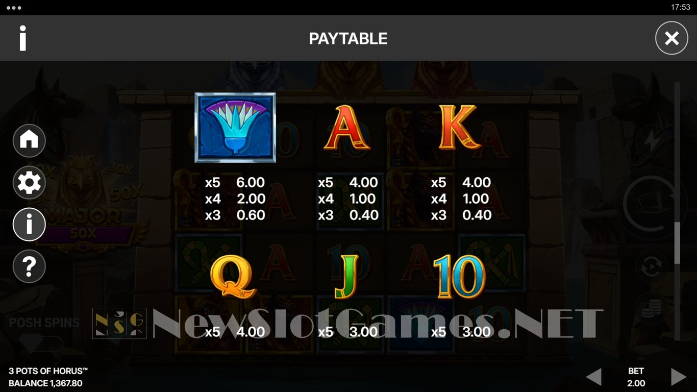3 Pots of Horus Slot Slot Image in Demo - pic. 7