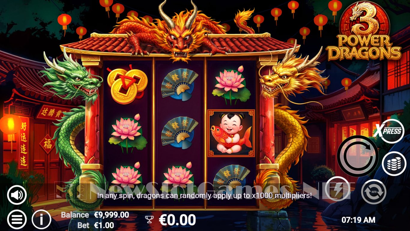 3 Power Dragons Slot Demo Image