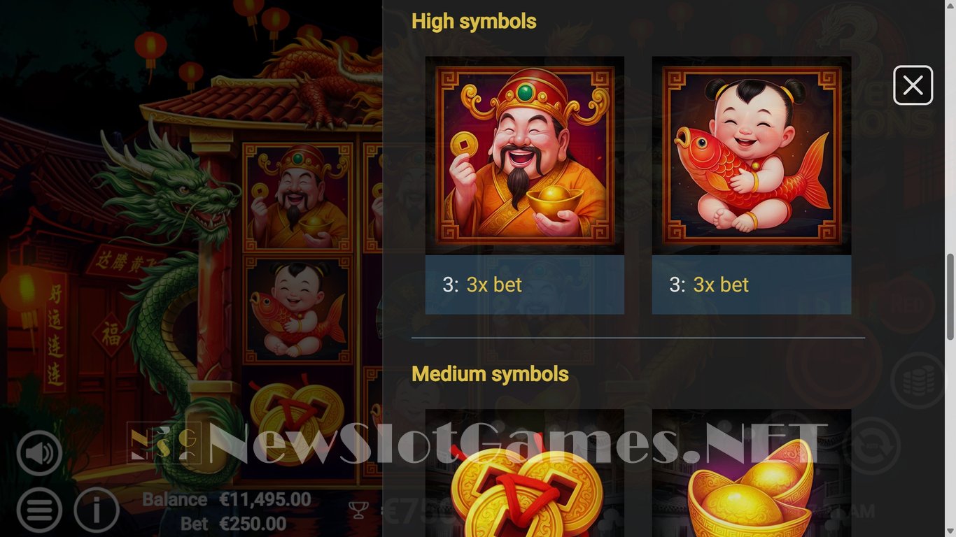 3 Power Dragons Slot Slot Image in Demo - pic. 10