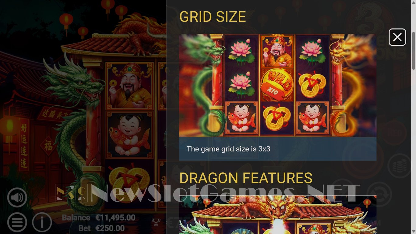 3 Power Dragons Slot Slot Image in Demo - pic. 9