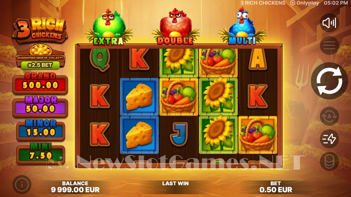 3 Rich Chickens Slot Demo Image