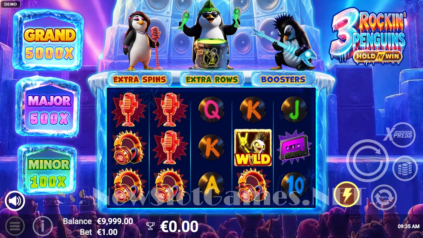 3 Rockin Penguins Slot Demo Image