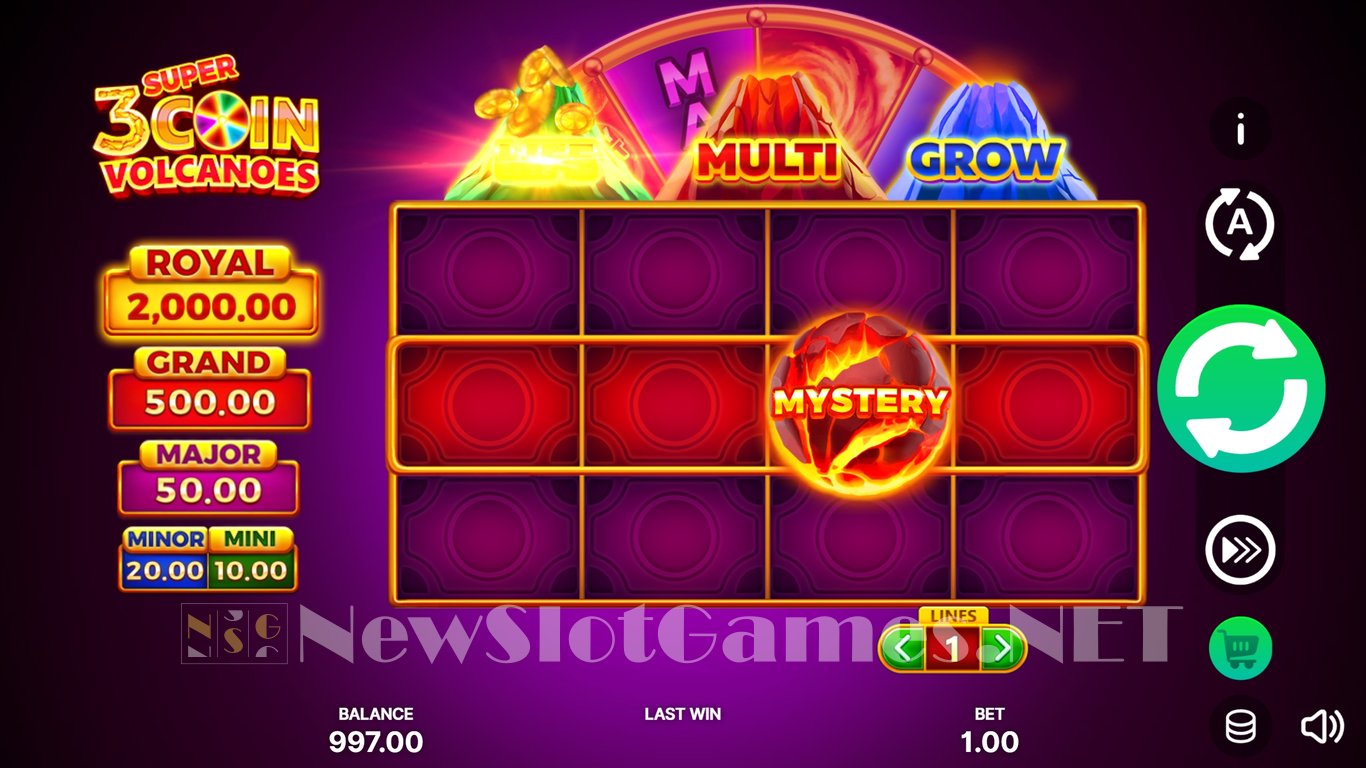3 Super Coin Volcanoes Slot Slot Image in Demo - pic. 2