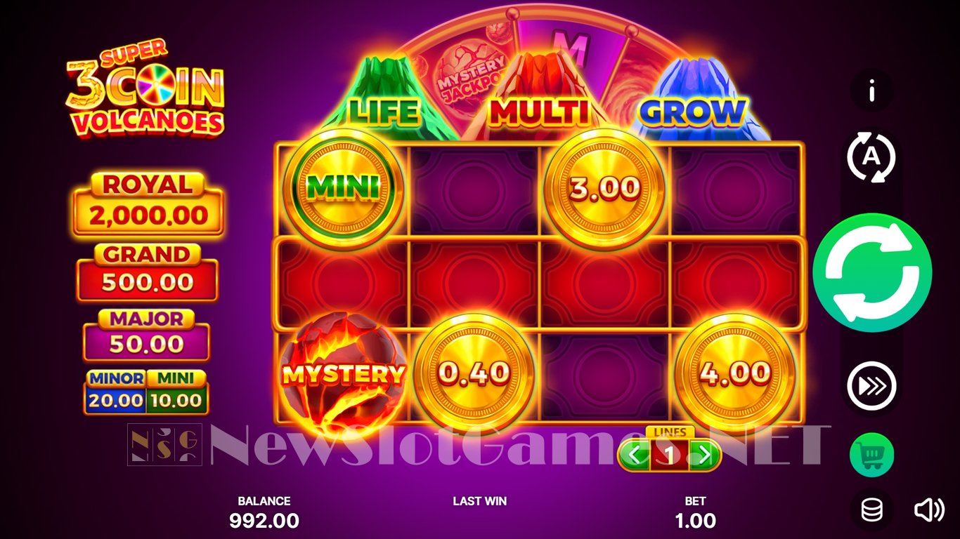 3 Super Coin Volcanoes Slot Slot Image in Demo - pic. 4