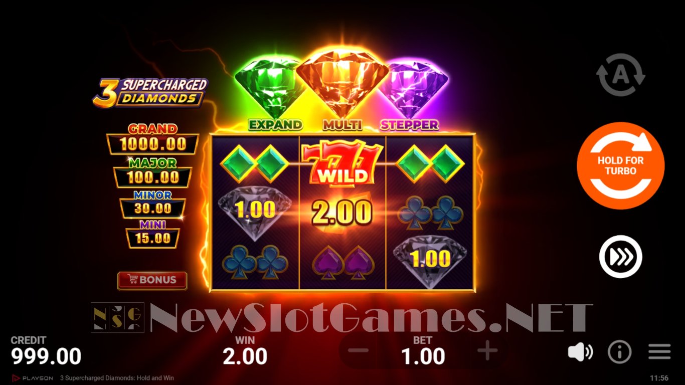 3 Supercharged Diamonds Slot Slot Image in Demo - pic. 2