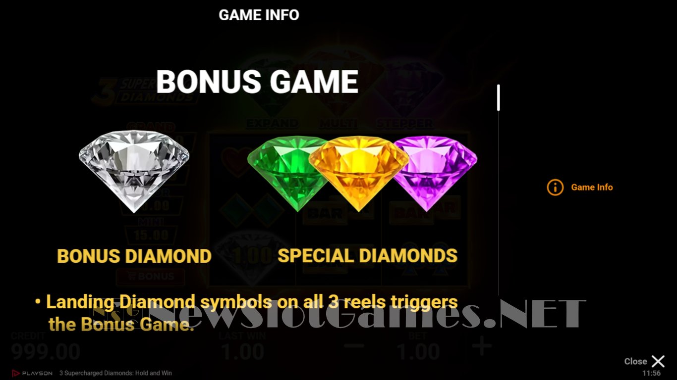3 Supercharged Diamonds Slot Slot Image in Demo - pic. 3