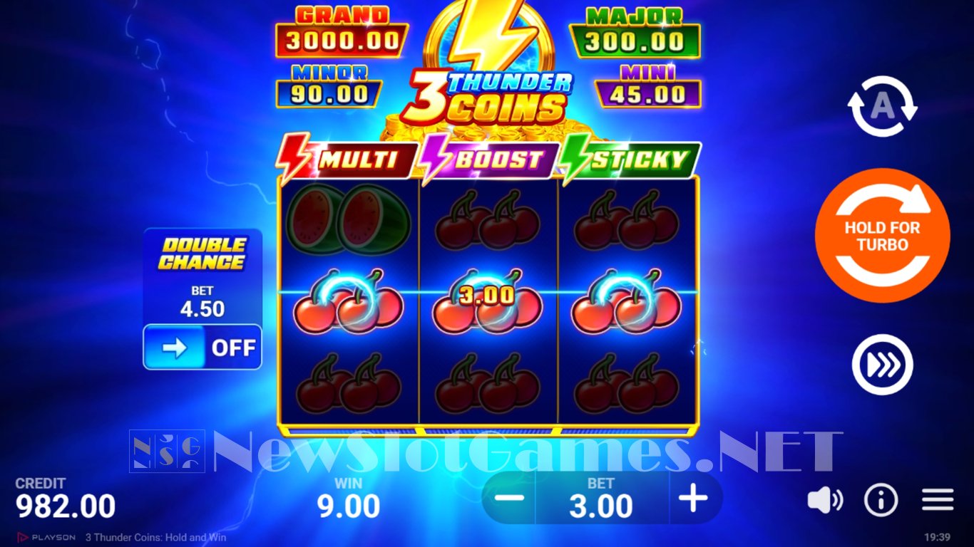 3 Thunder Coins Hold and Win Slot Slot Image in Demo - pic. 5