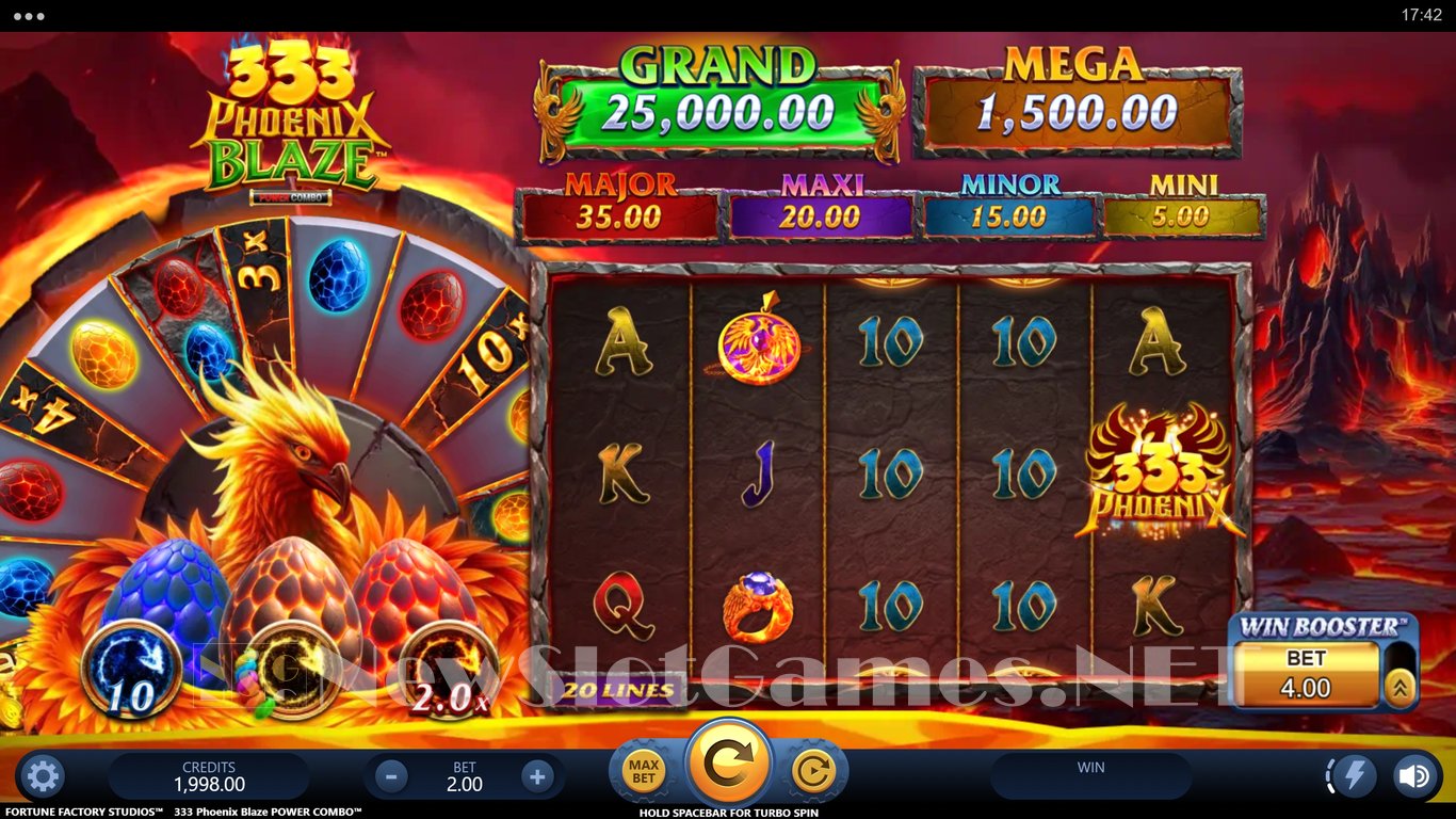 333 Phoenix Blaze Power Combo Slot Demo Image