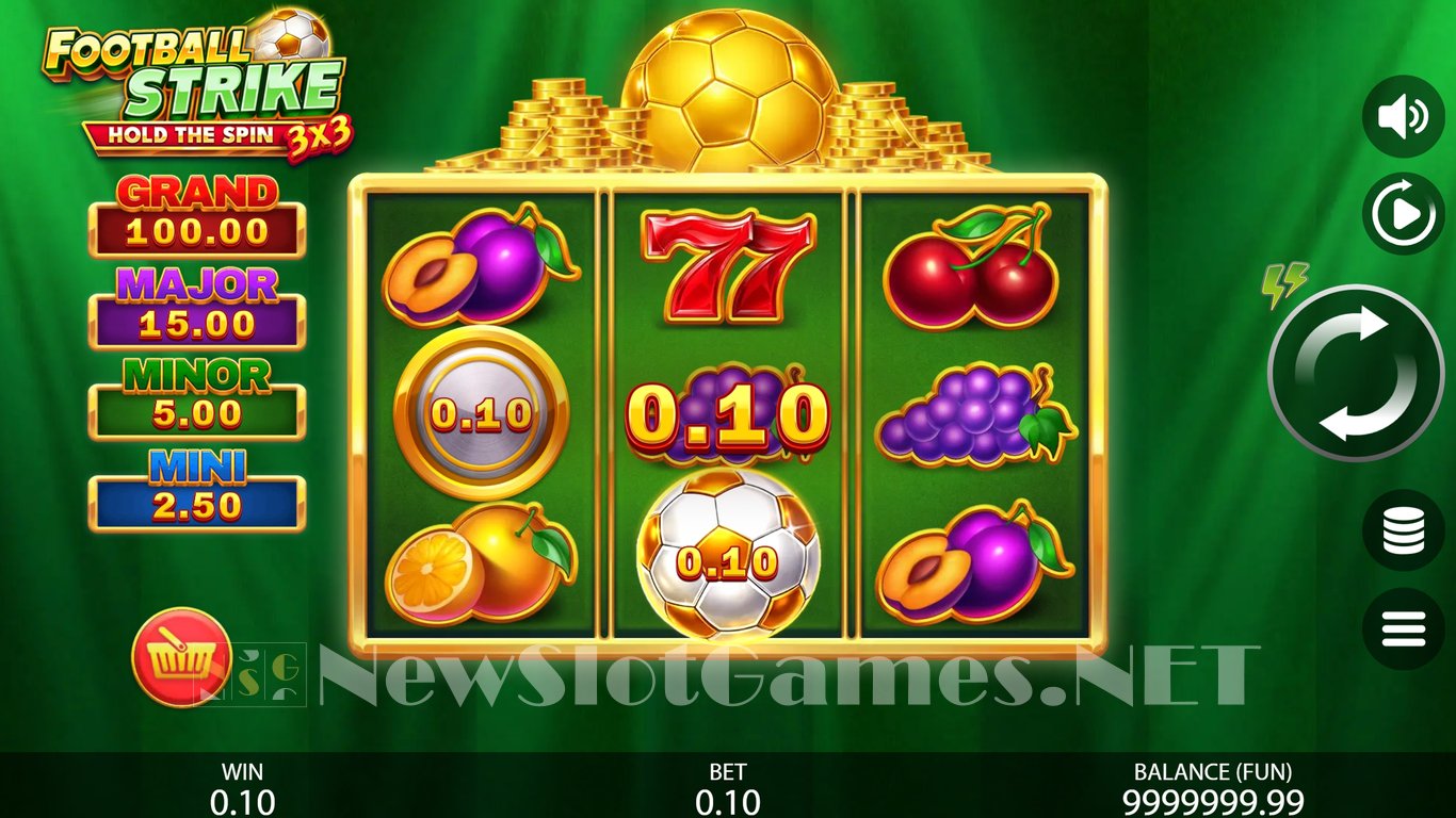 3x3 Football Strike Hold The Spin Slot Demo Image