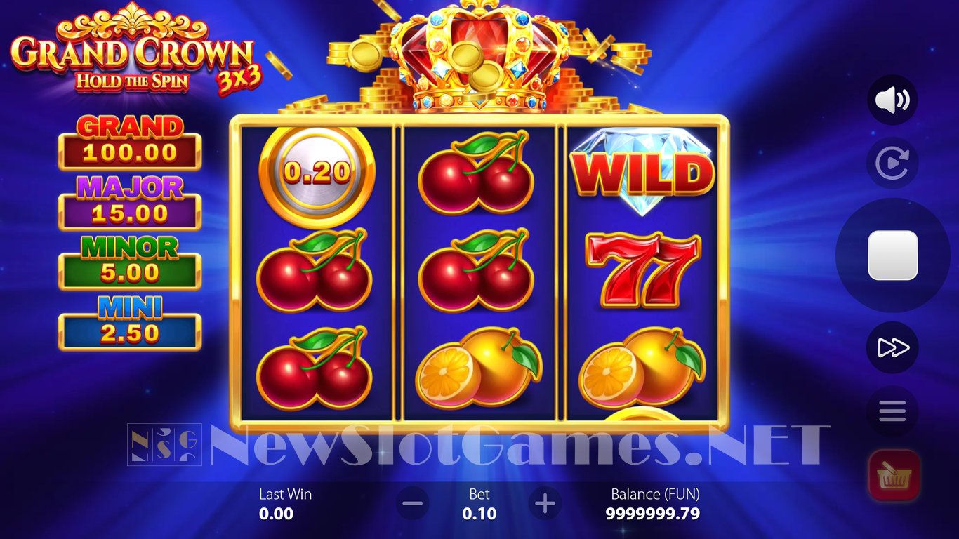 3x3 Grand Crown Slot Demo Image