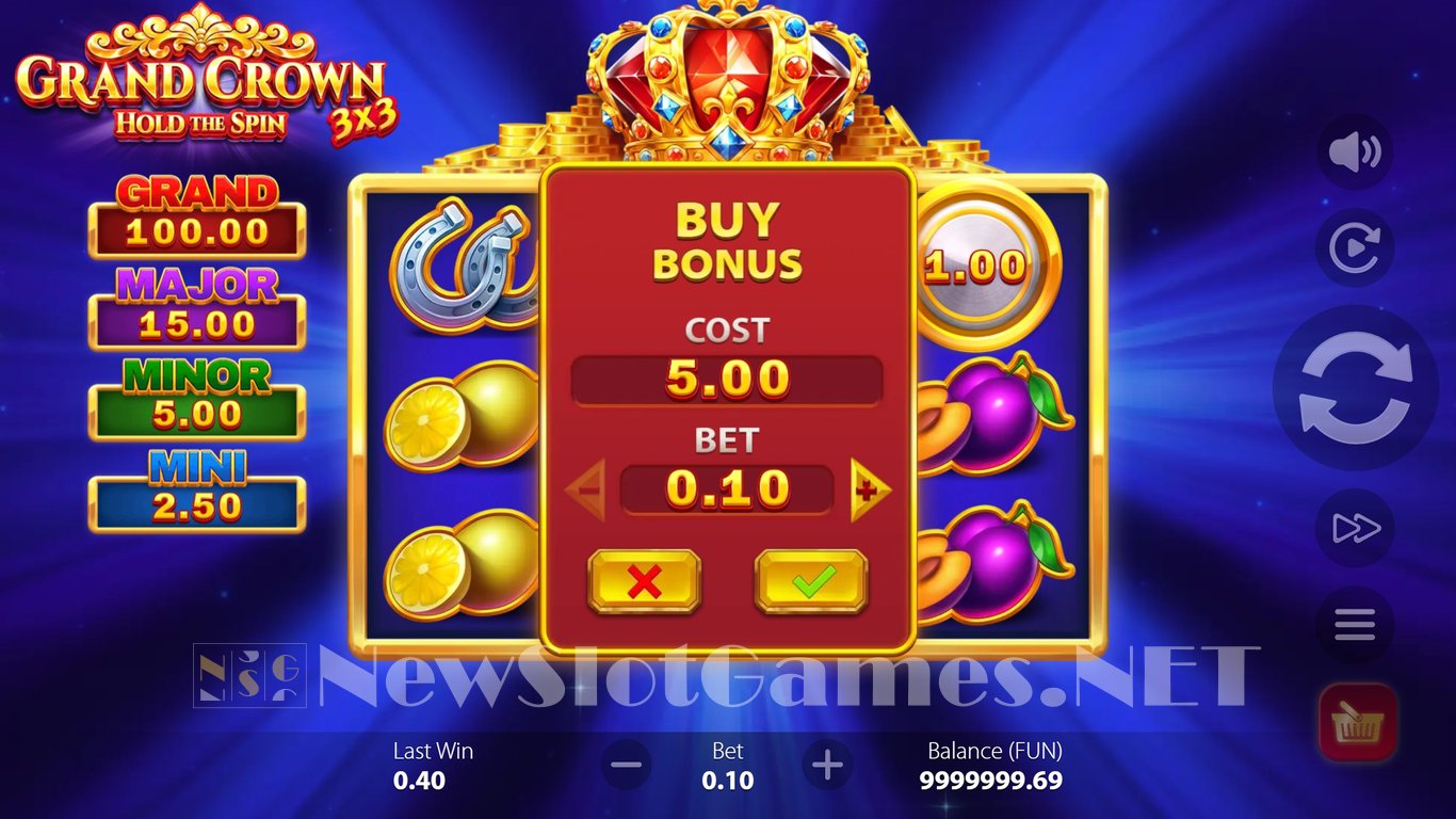 3x3 Grand Crown Slot Slot Image in Demo - pic. 5