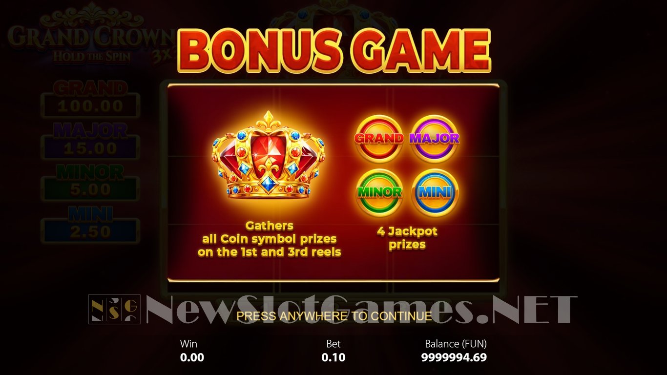 3x3 Grand Crown Slot Slot Image in Demo - pic. 6