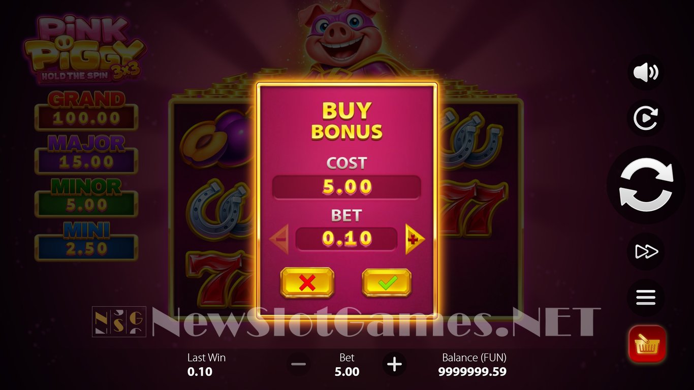 3x3 Pink Piggy Hold the Spin Slot Slot Image in Demo - pic. 4