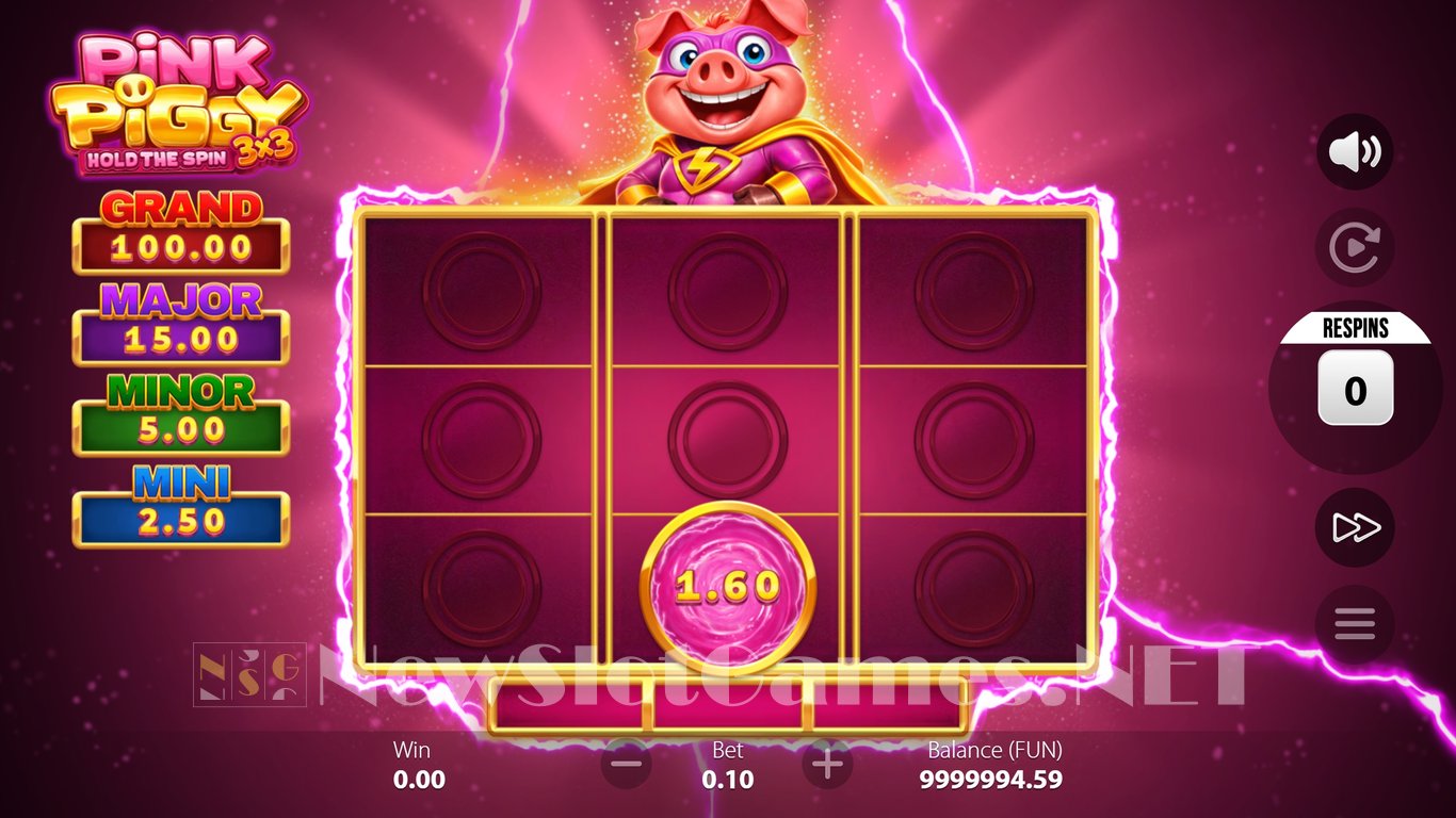 3x3 Pink Piggy Hold the Spin Slot Slot Image in Demo - pic. 6