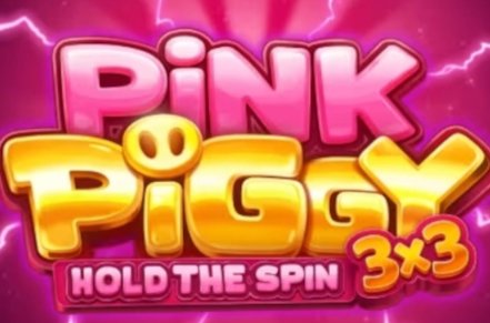 3x3 Pink Piggy Hold the Spin Slot Logo