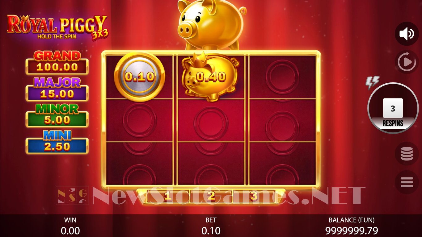3x3 Royal Piggy Hold The Spin Slot Slot Image in Demo - pic. 4