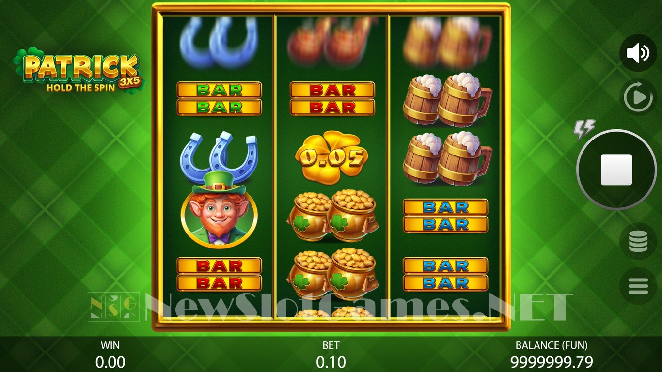 3x5 Patrick Hold the Spin Slot Demo Image