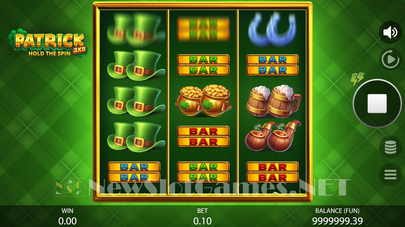 3x5 Patrick Hold the Spin Slot Slot Image in Demo - pic. 2