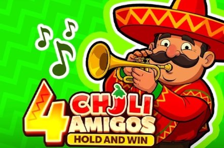 4 Chili Amigos Slot Logo