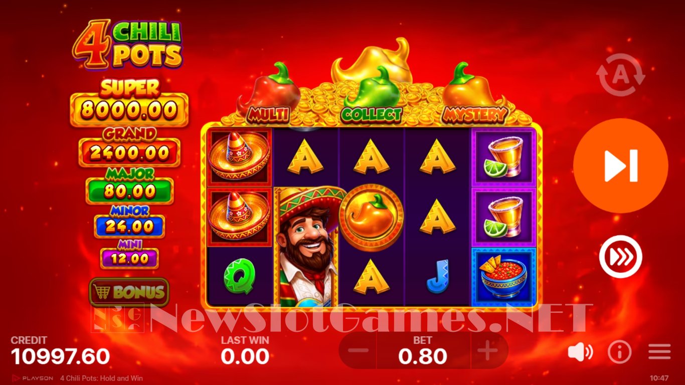 4 Chili Pots Hold and Win Slot Slot Image in Demo - pic. 2