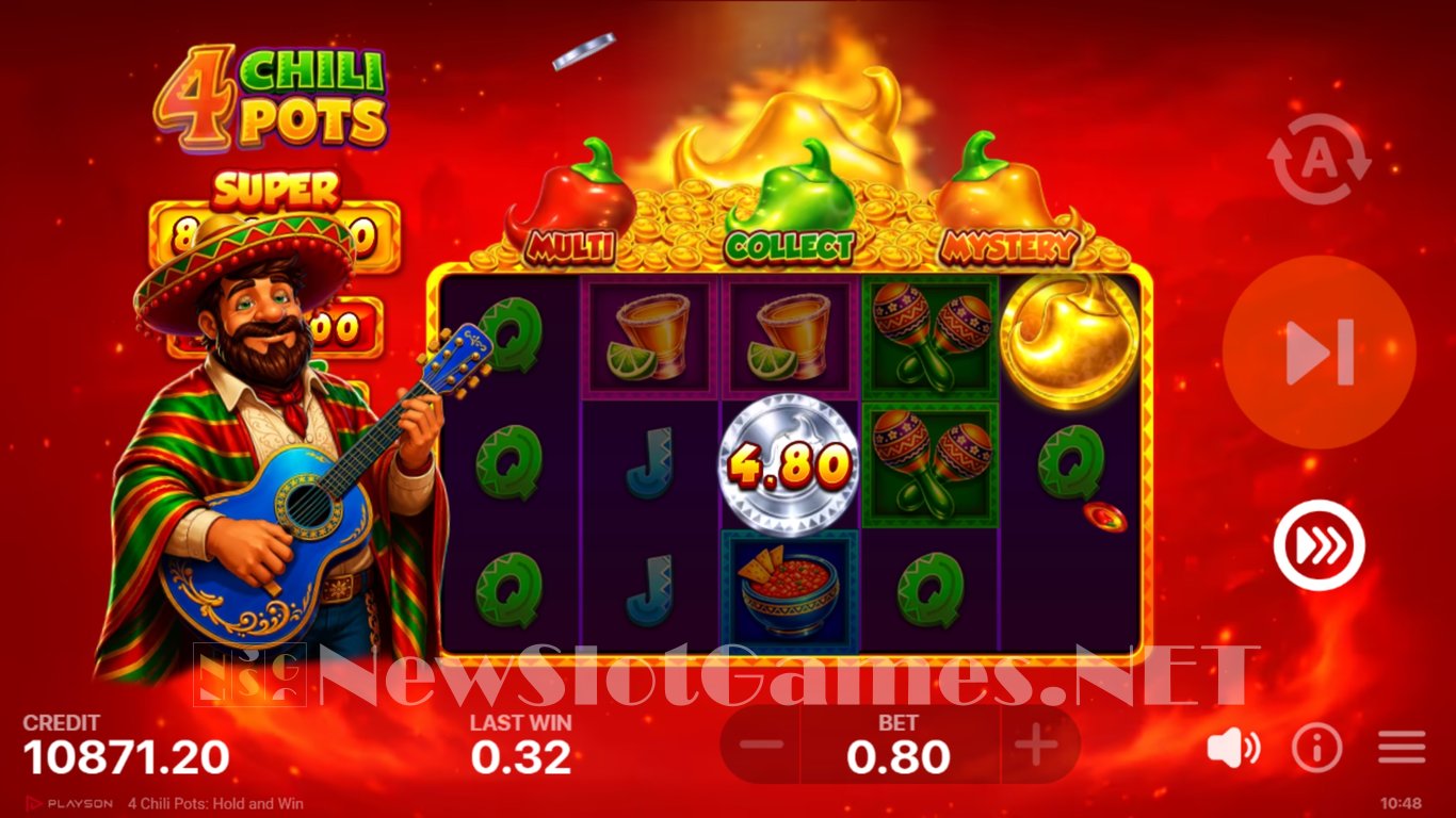 4 Chili Pots Hold and Win Slot Slot Image in Demo - pic. 5