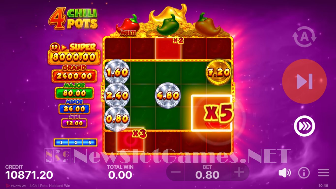 4 Chili Pots Hold and Win Slot Slot Image in Demo - pic. 7