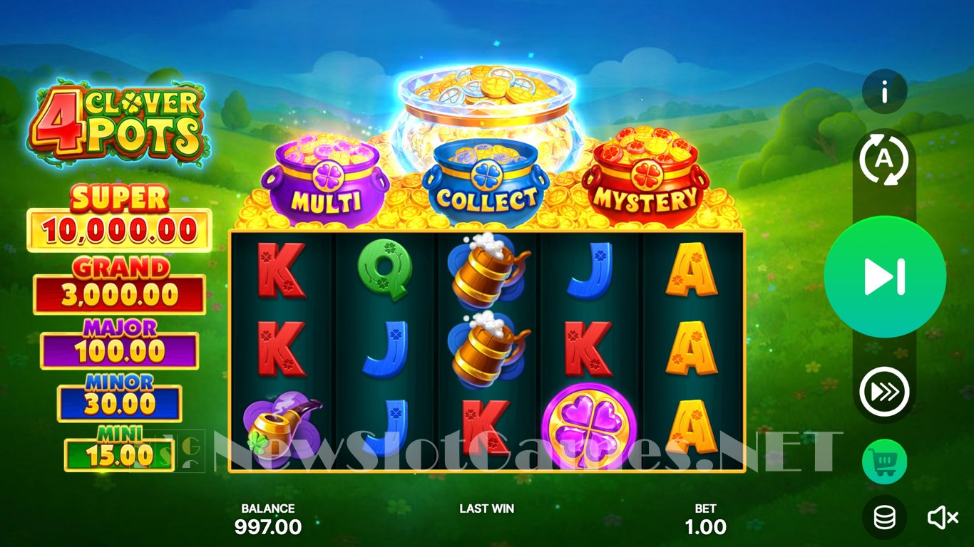 4 Clover Pots Hold and Win Slot Slot Image in Demo - pic. 2