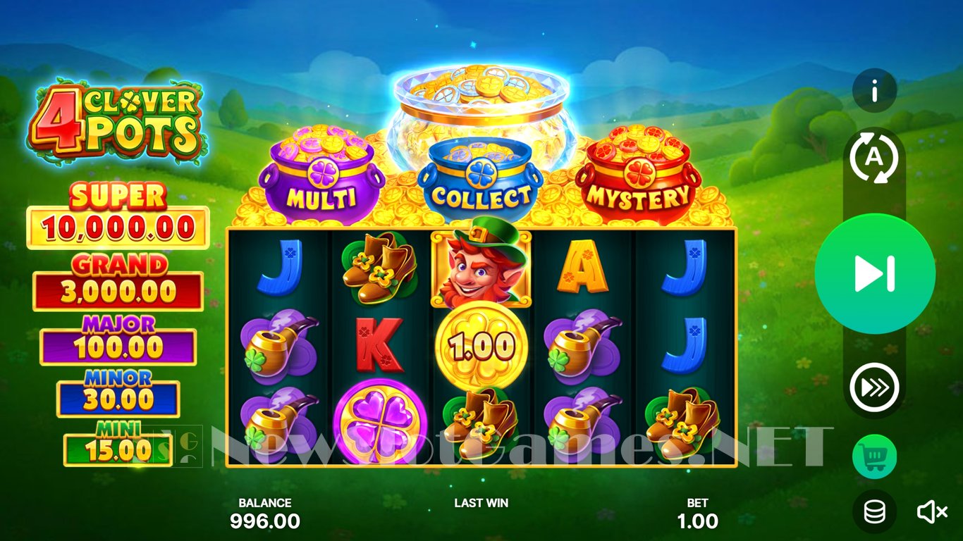 4 Clover Pots Hold and Win Slot Slot Image in Demo - pic. 3
