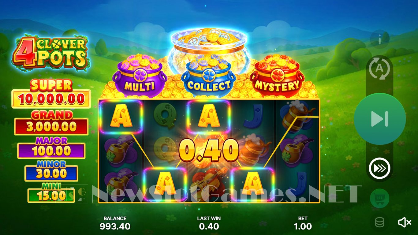 4 Clover Pots Hold and Win Slot Slot Image in Demo - pic. 4