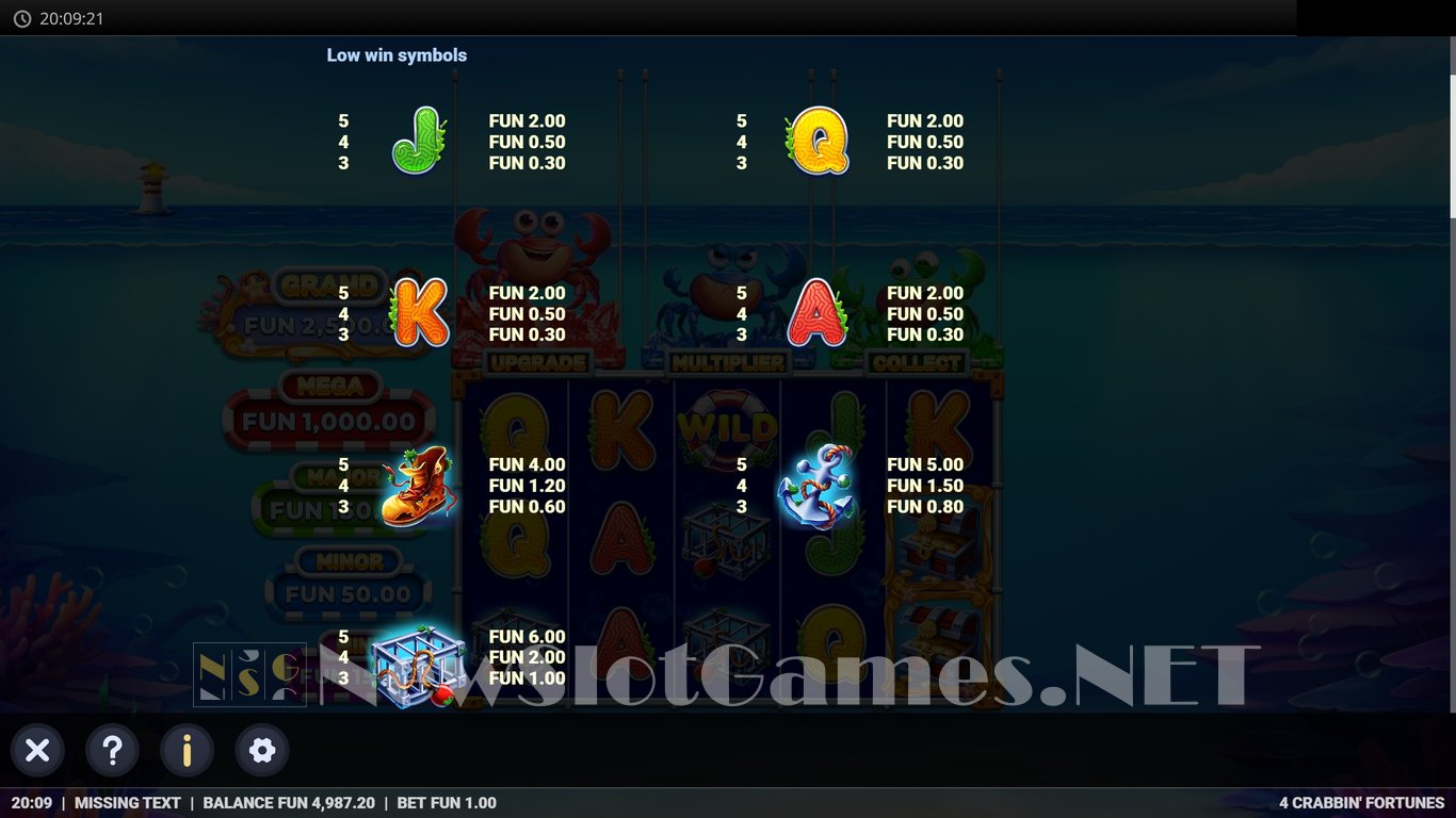 4 Crabbin Fortunes Slot Slot Image in Demo - pic. 5