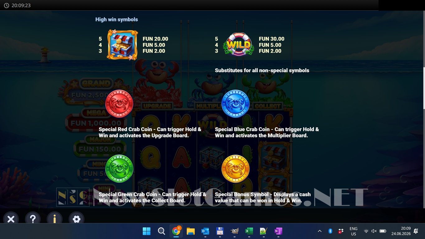 4 Crabbin Fortunes Slot Slot Image in Demo - pic. 6