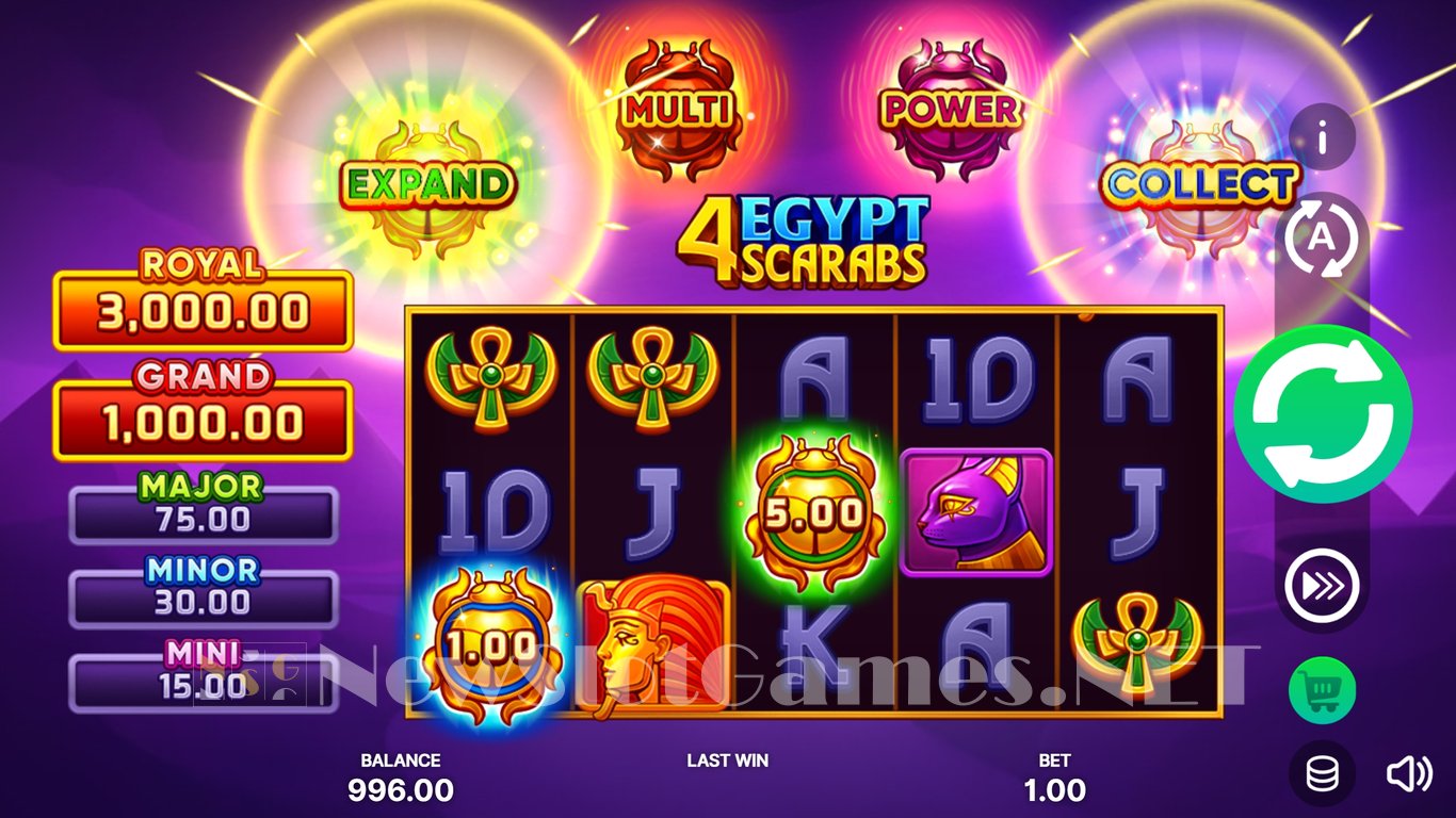 4 Egypt Scarabs Hold and Win Slot Slot Image in Demo - pic. 3