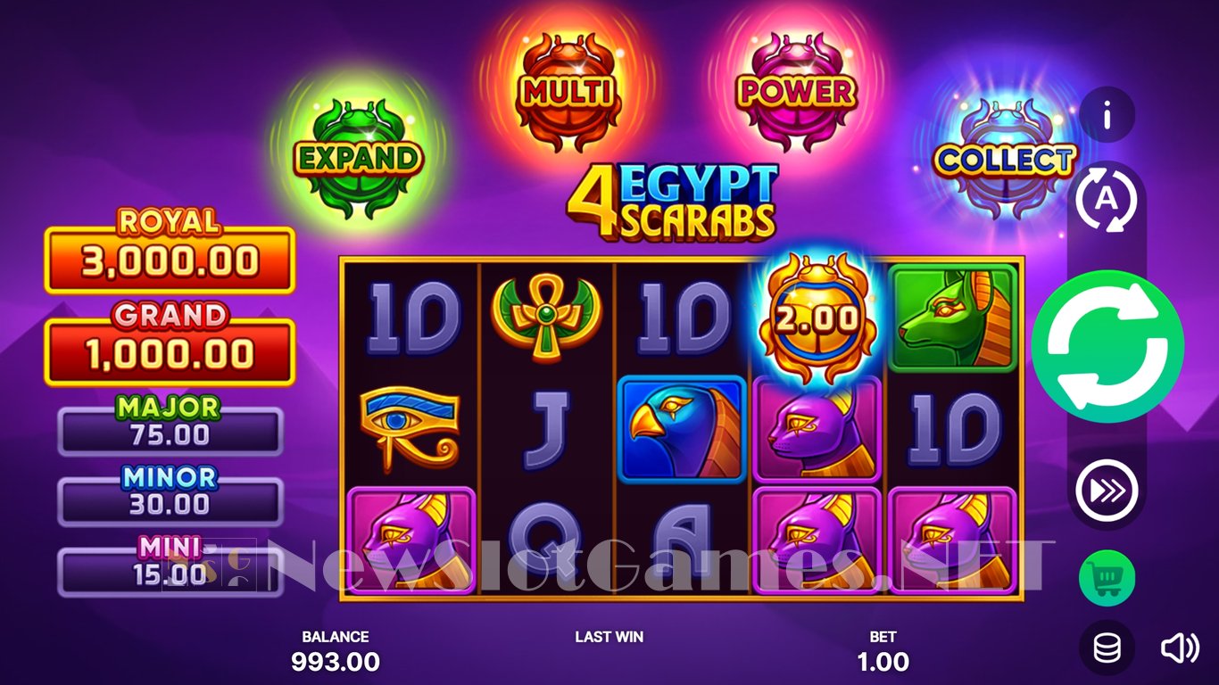 4 Egypt Scarabs Hold and Win Slot Slot Image in Demo - pic. 5